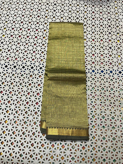 Mangalagiri  Pattu Checked Sarees