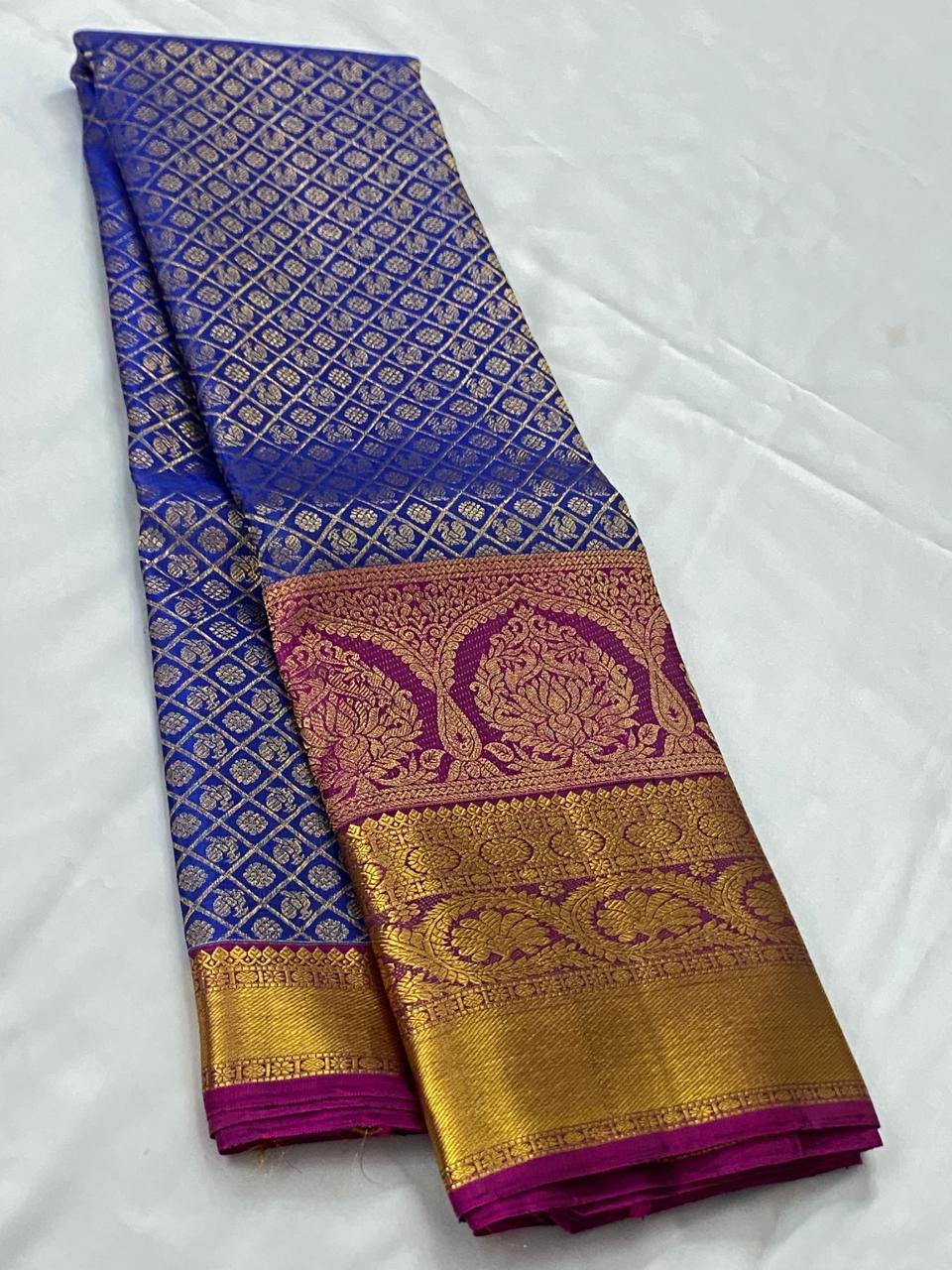 Kanchi Pure Silk Saree 2g Pure Jari