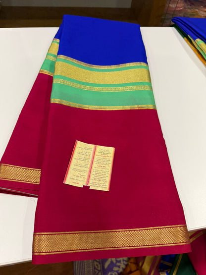 KSIC 3D Pattern Pure Mysore Silk Sarees