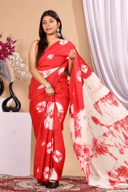 Cotton Mul Mul Sarees with Blouse