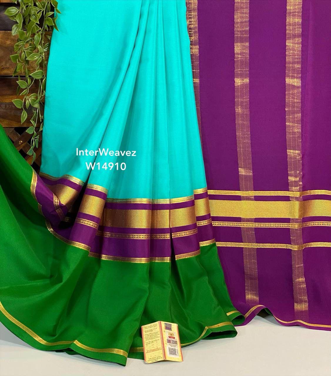 KSIC 3D Pattern Pure Mysore Silk Sarees