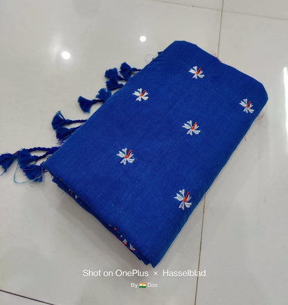 Khadi Cotton Shiuli Sarees