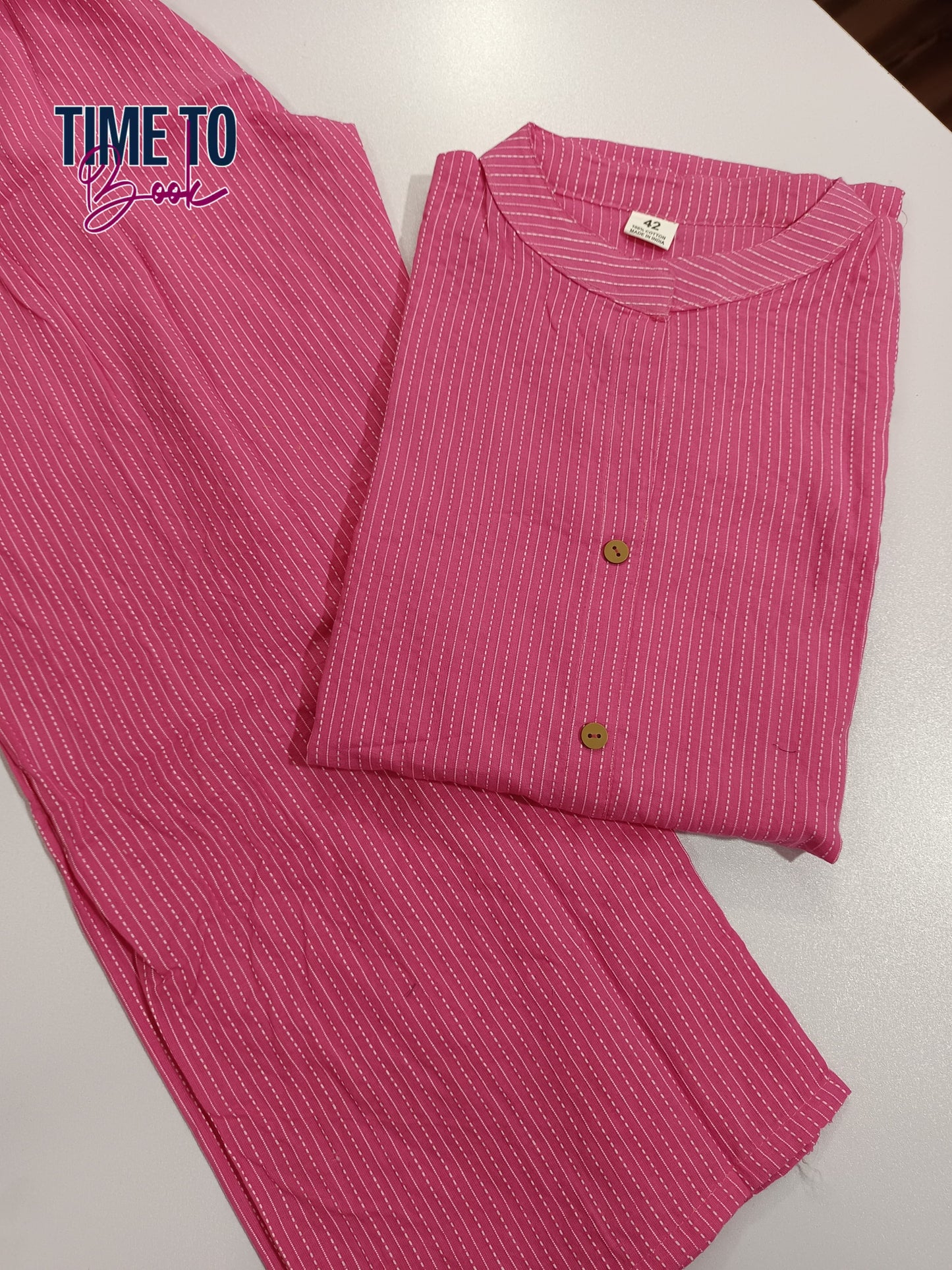 Cotton Slub Kurti Pant