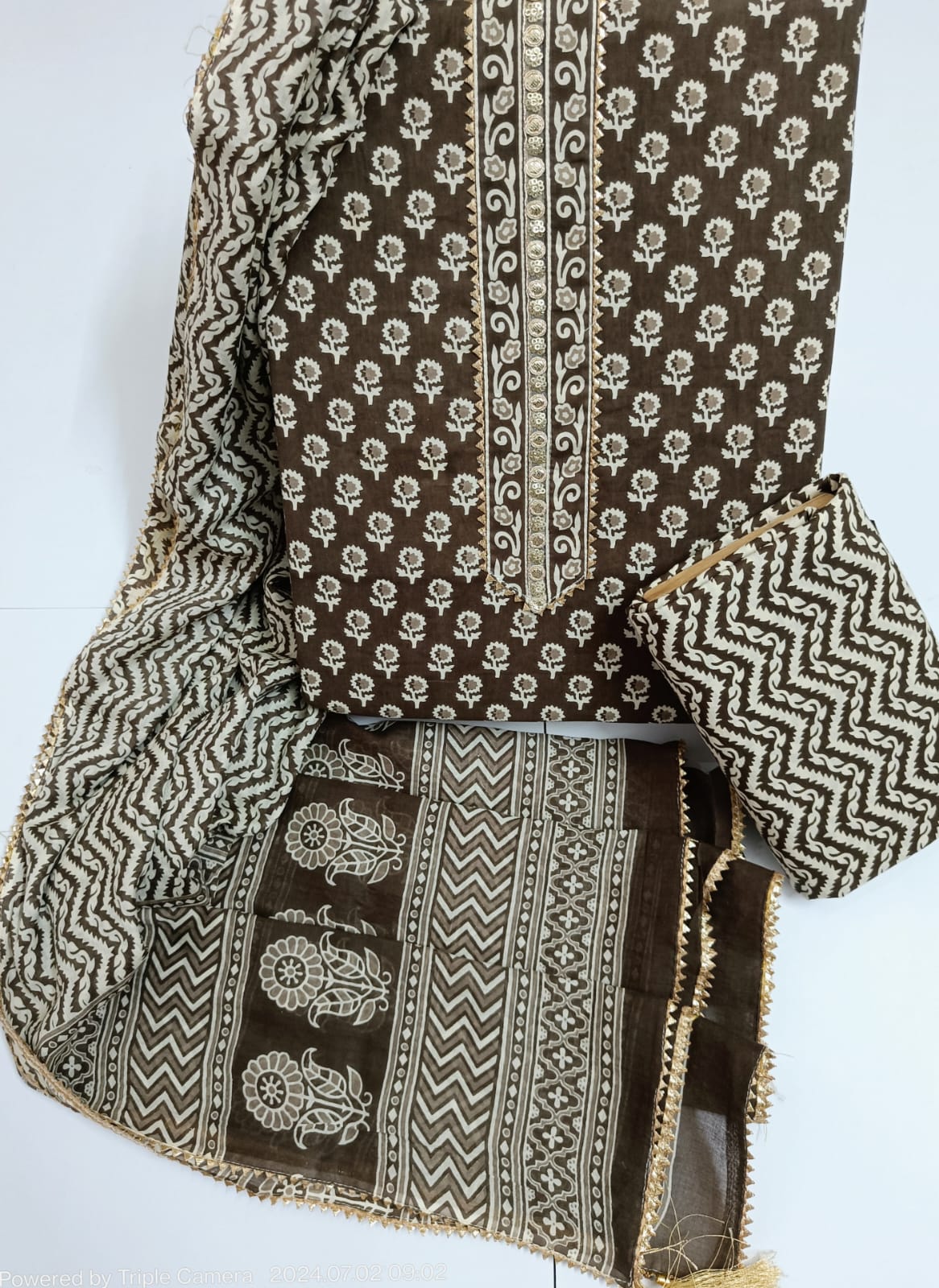 Cotton Bagru Print Dress materials