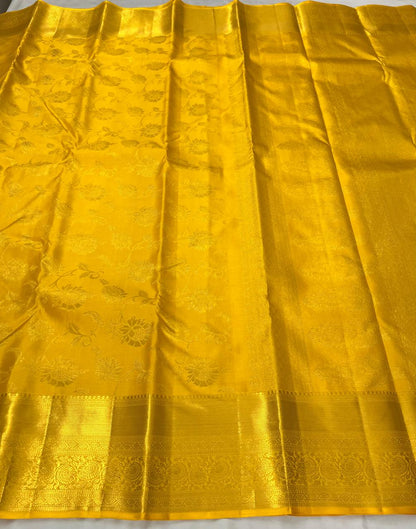 Golden Kanchi Bridal Silk Sarees