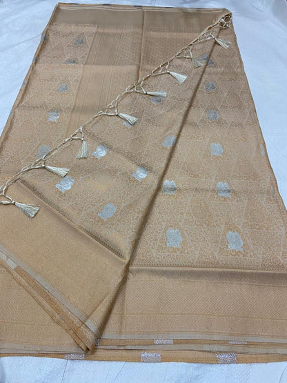 Brocade Semi silk sarees