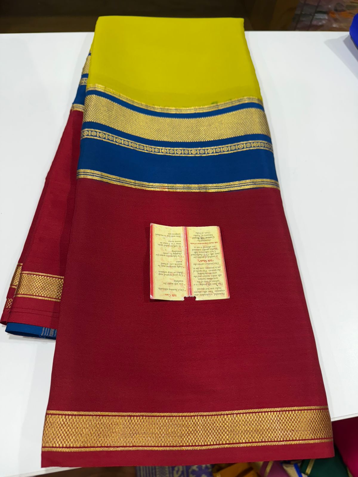 KSIC 3D Pattern Pure Mysore Silk Sarees