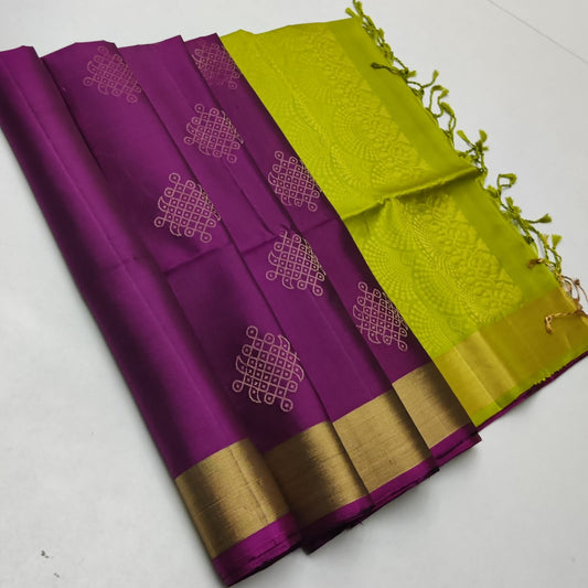 Tissue Border Kanchi Silk Sarees