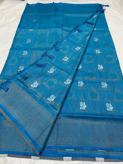 Brocade Semi silk sarees