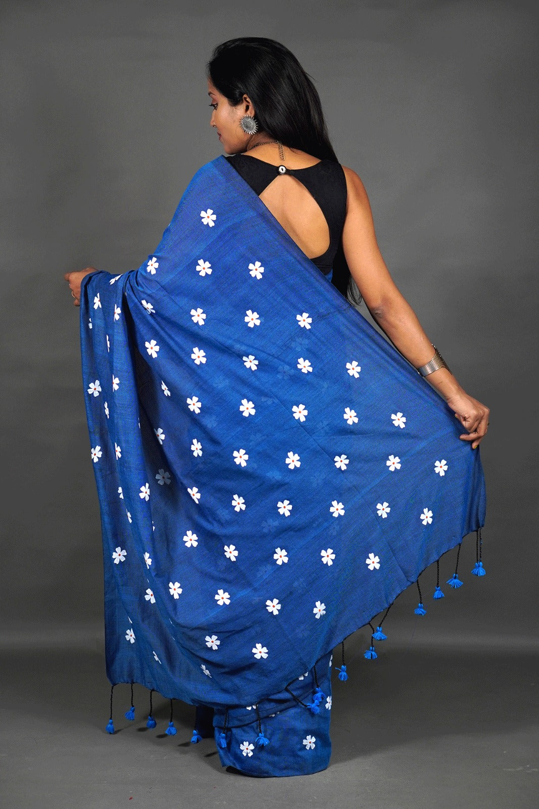 Khadi Cotton Shiuli Sarees