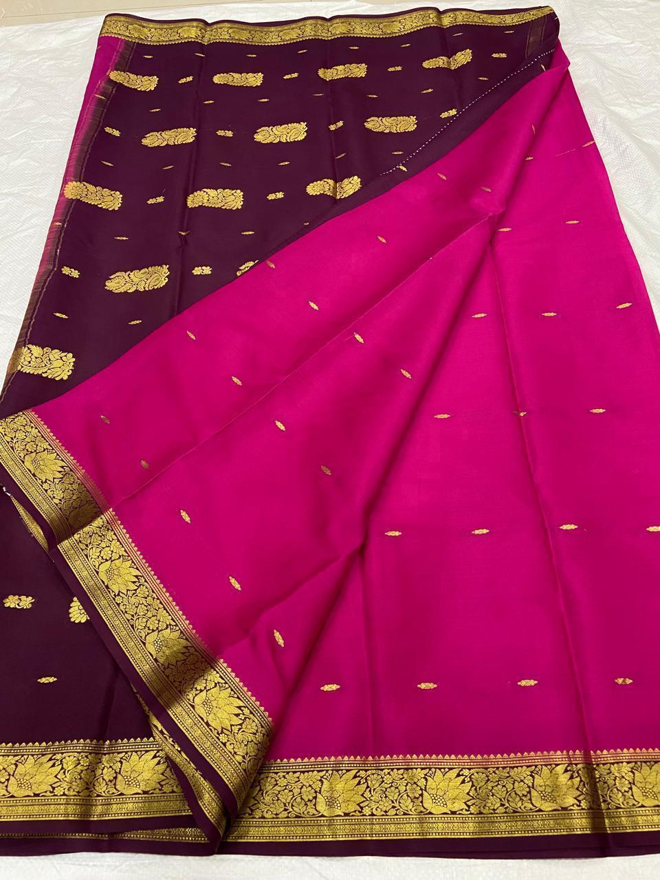 Mysore Silk  Sarees 70gsm