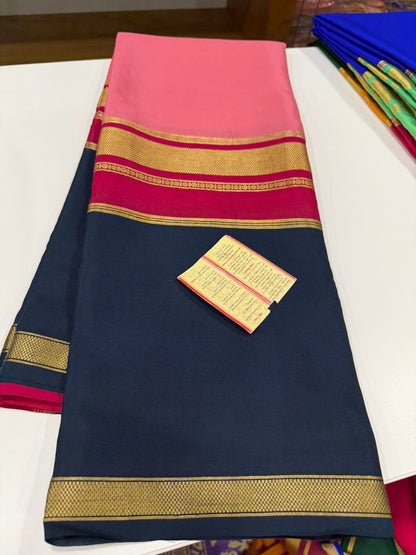 KSIC 3D Pattern Pure Mysore Silk Sarees