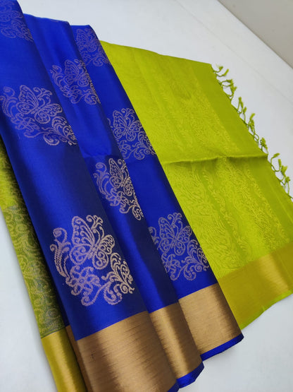 Tissue Border Kanchi Silk Sarees