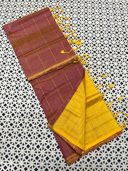 Mangalagiri Pattu Zari Lines Sarees