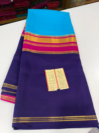 KSIC 3D Pattern Pure Mysore Silk Sarees