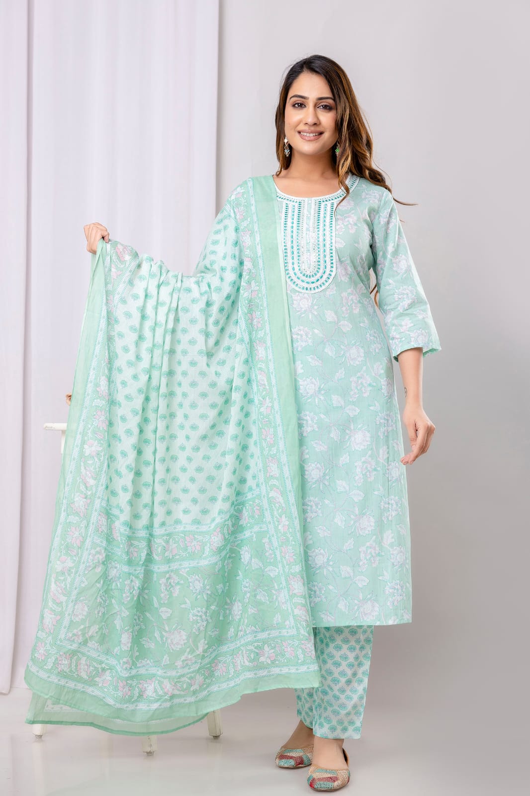 Cotton Batik Readymade Salwar Sets