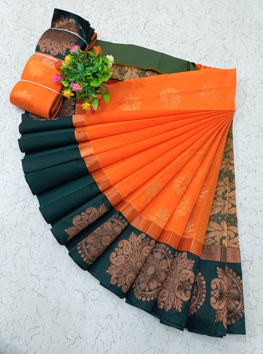 Korvai Silk Cotton Saree