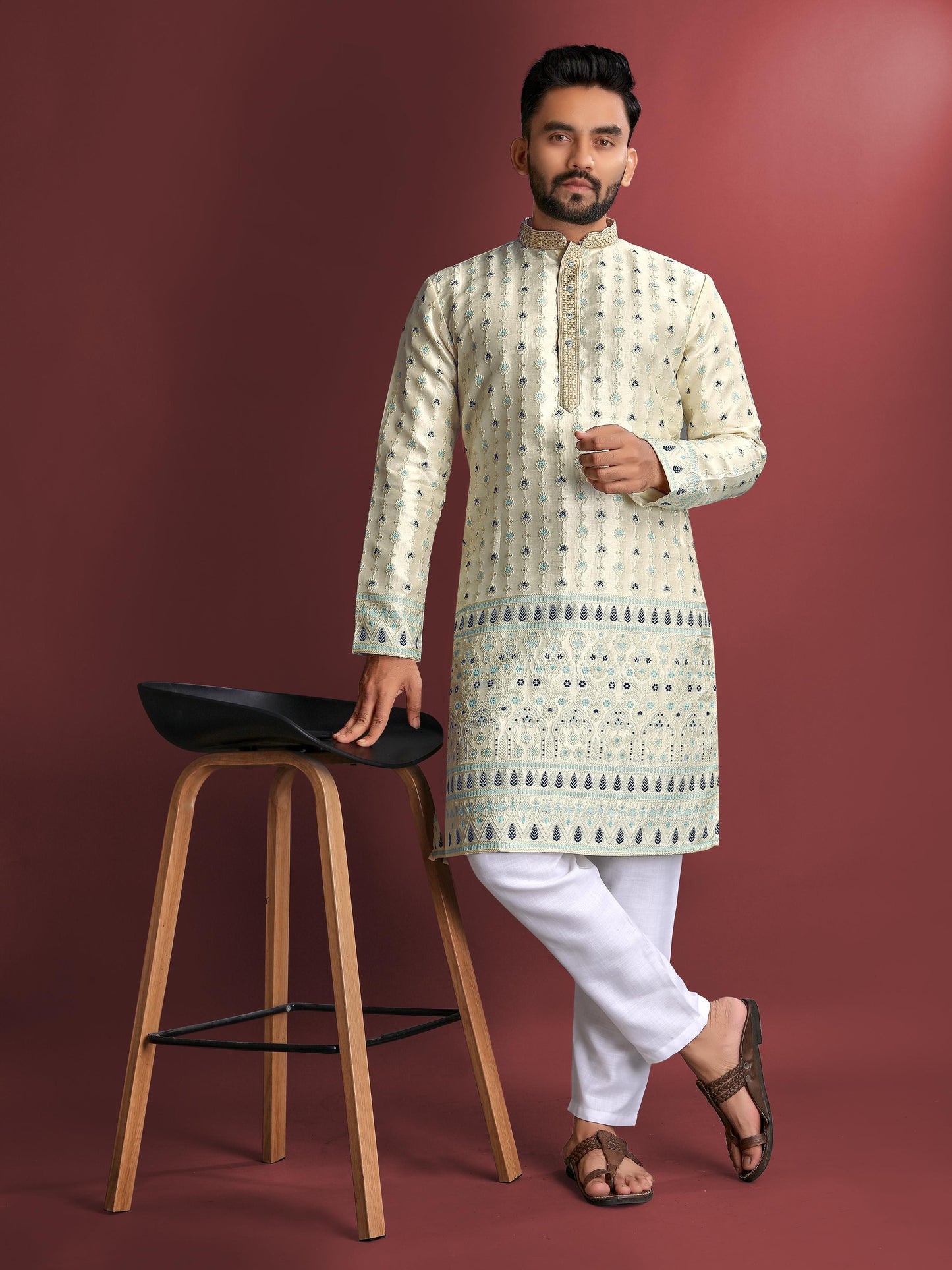 Men's Silk Kurta Pyjama