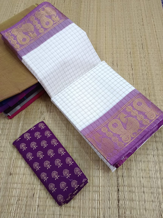 Kanchi Sungudi Cotton Sarees