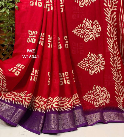 Matka Georgette Saree