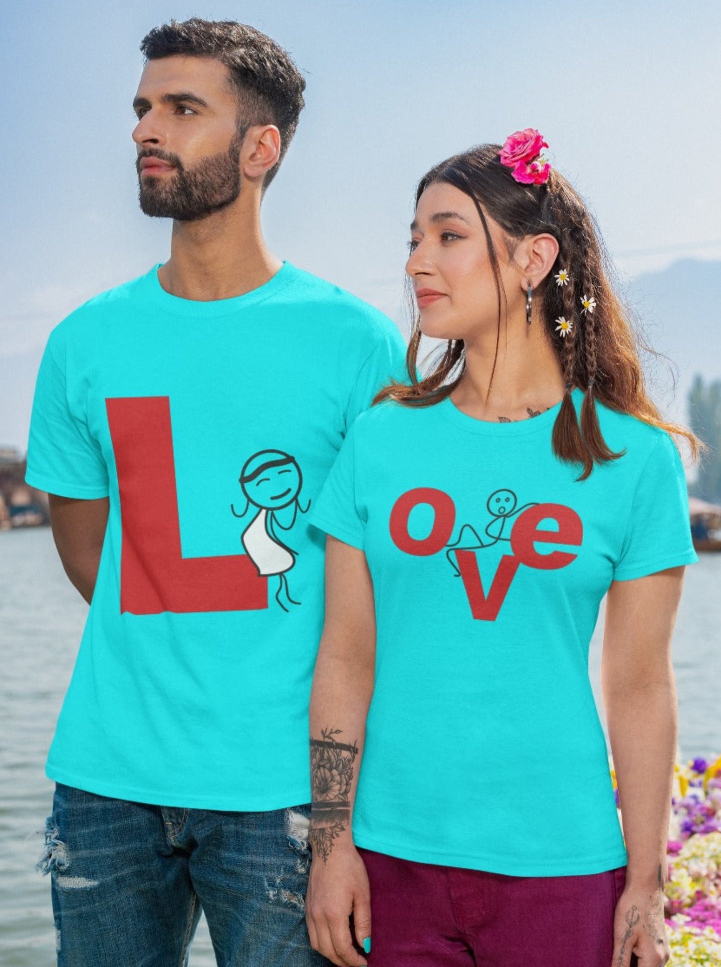 COTTON COUPLE TSHIRTS