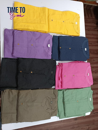 Cotton Slub Kurti Pant