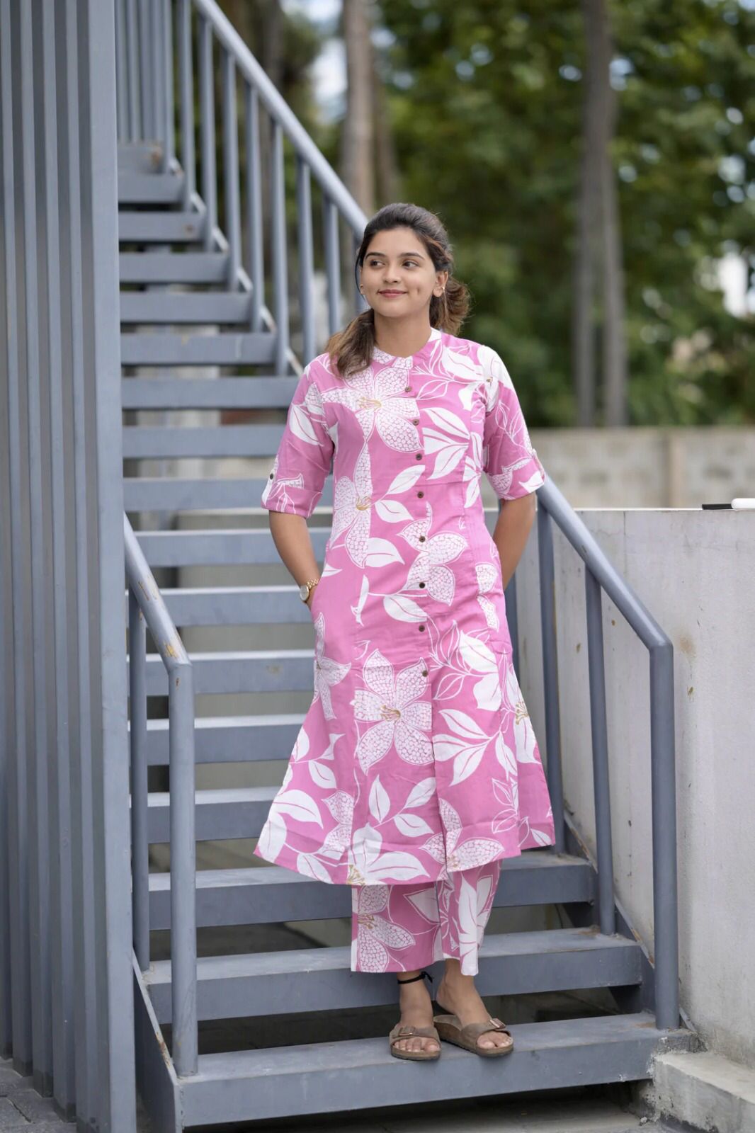 Cotton Slub Kurti Pant