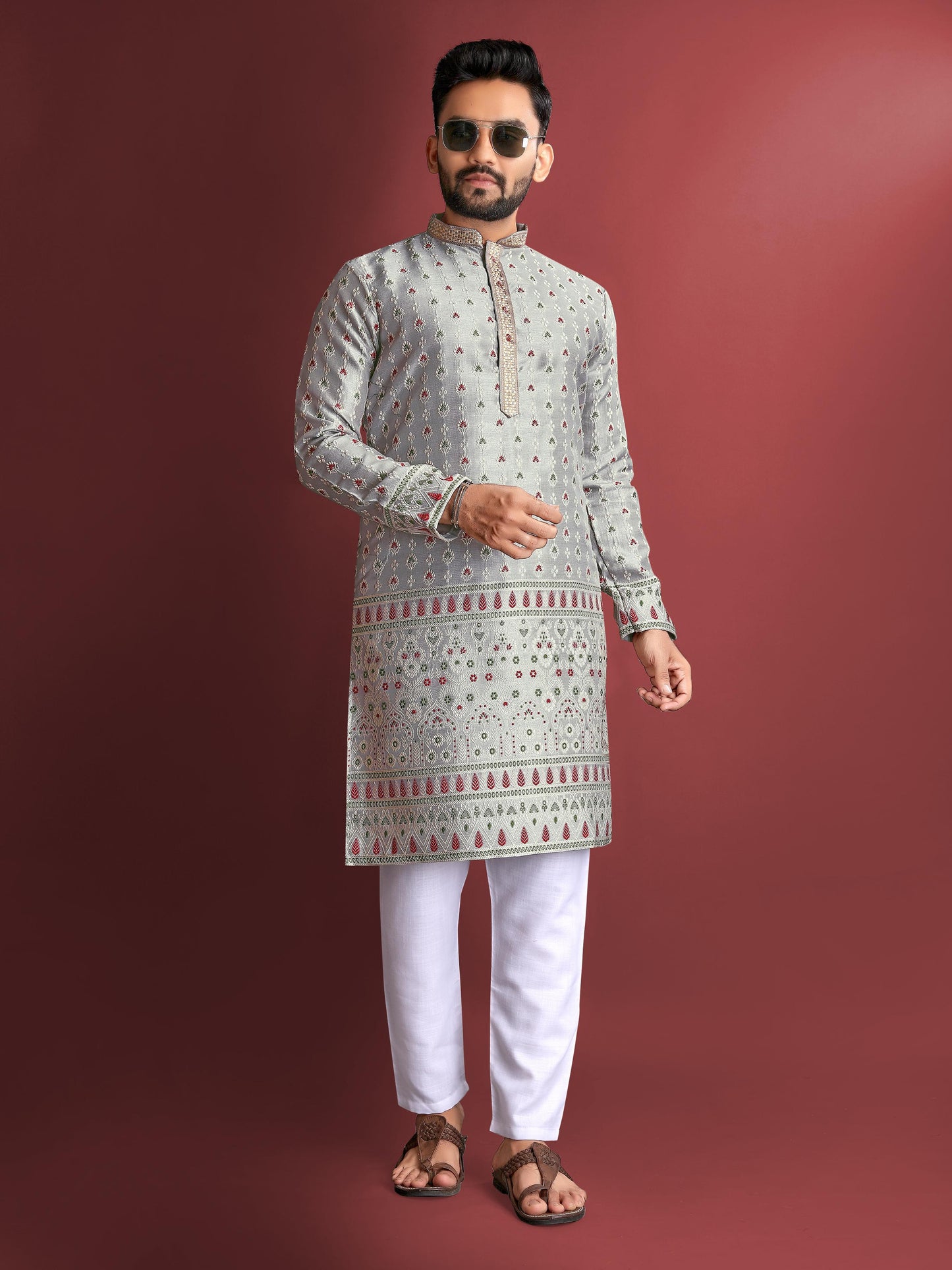 Men's Silk Kurta Pyjama