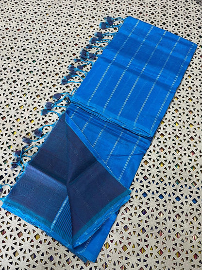 Mangalagiri Pattu Zari Lines Sarees