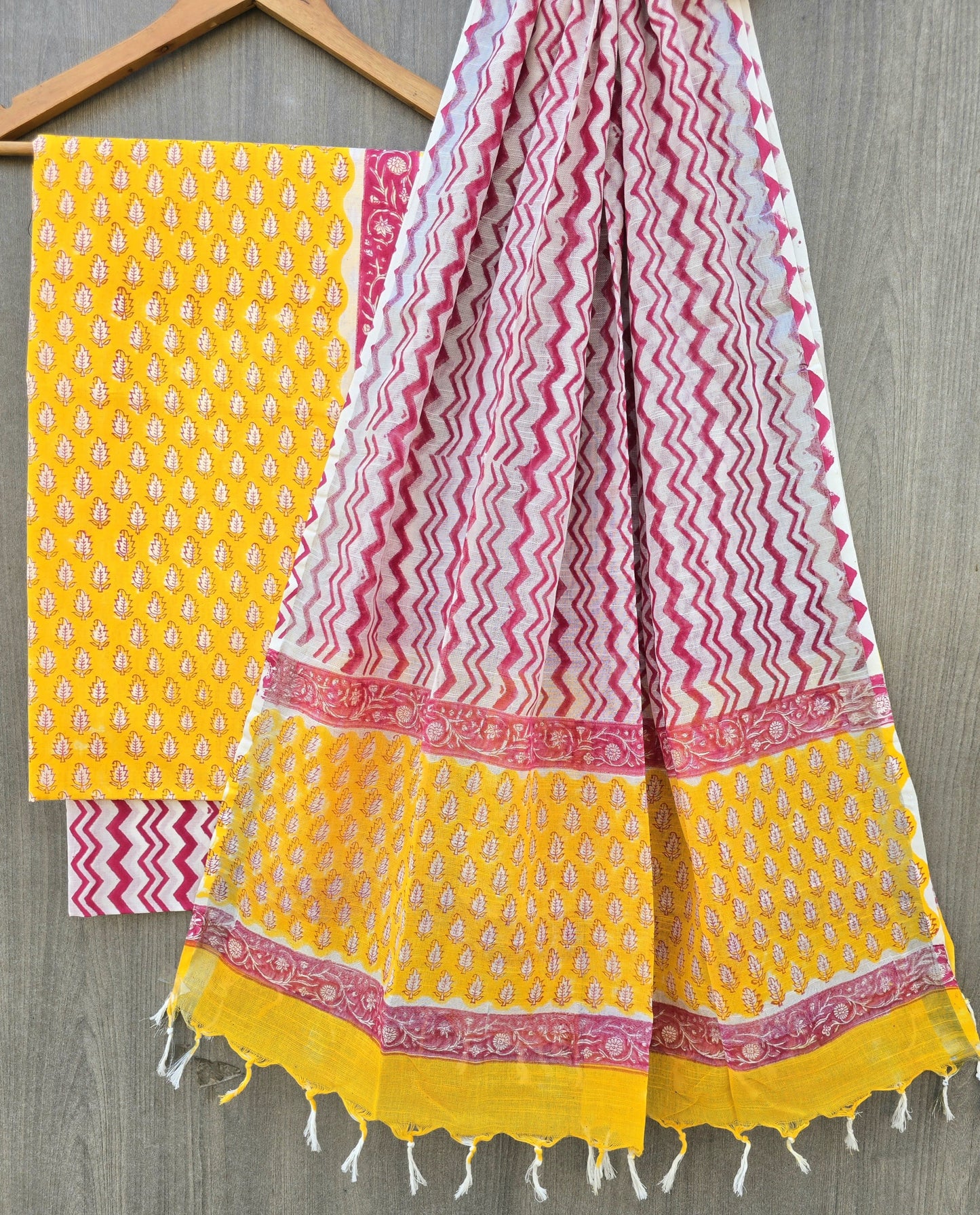 Cotton Bagru Print Dress materials