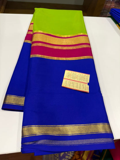 KSIC 3D Pattern Pure Mysore Silk Sarees