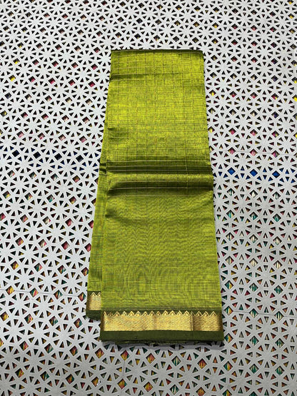 Mangalagiri  Pattu Checked Sarees