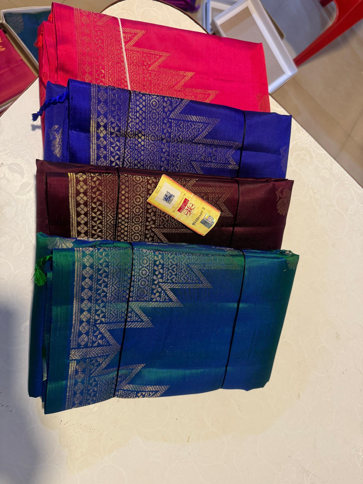 Temple Border Kanchi silk sarees