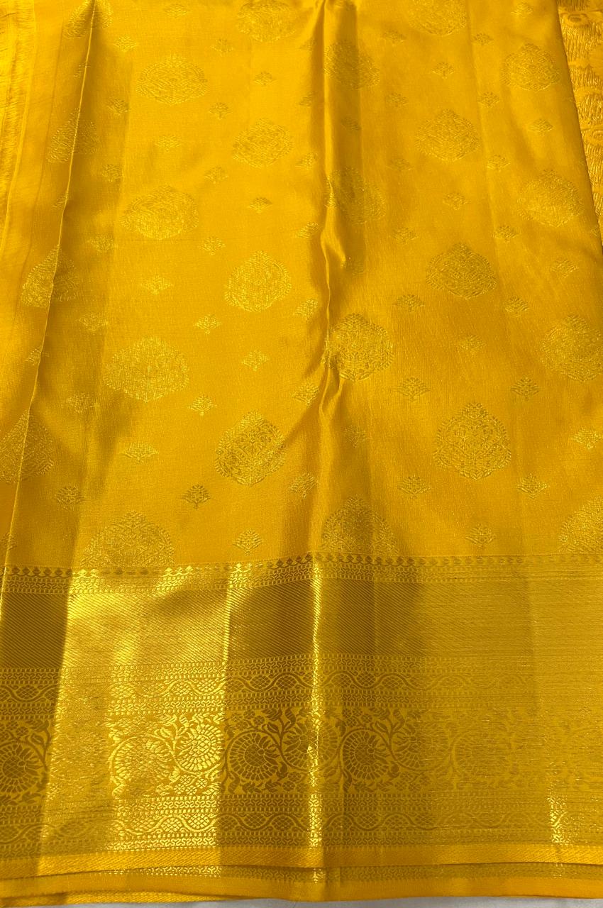 Golden Kanchi Bridal Silk Sarees