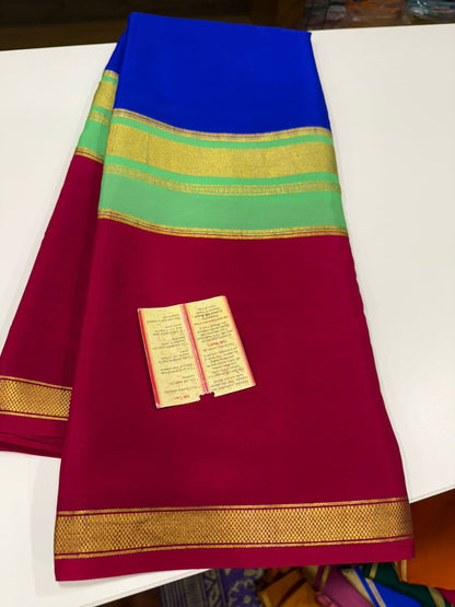 KSIC 3D Pattern Pure Mysore Silk Sarees