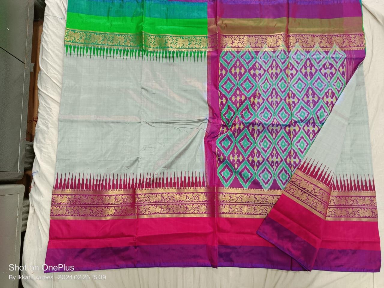 Ikkat silk sarees