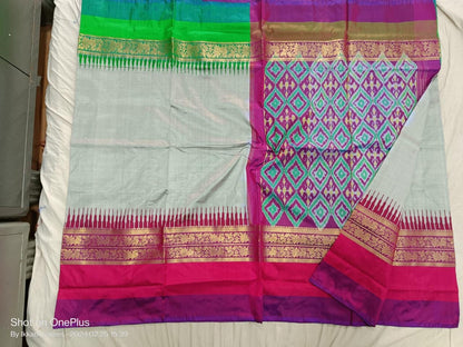 Ikkat silk sarees