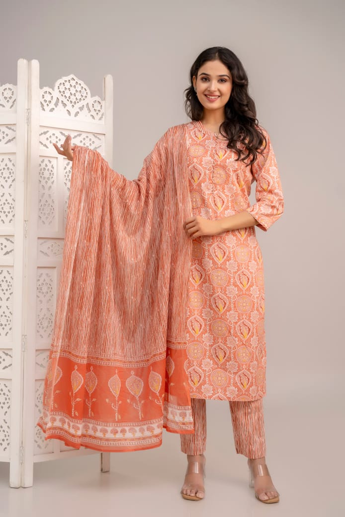 Cotton Batik Readymade Salwar Sets