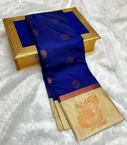 Semi Silk Embossed Sarees