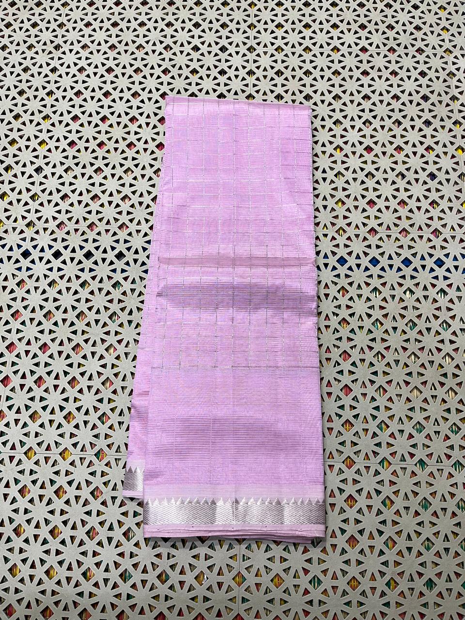 Mangalagiri  Pattu Checked Sarees