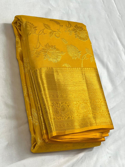 Golden Kanchi Bridal Silk Sarees