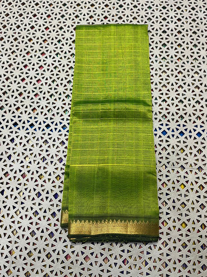 Mangalagiri  Pattu Checked Sarees