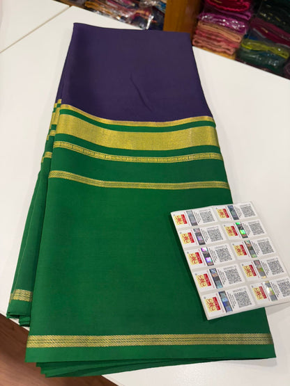 KSIC 3D Pattern Pure Mysore Silk Sarees