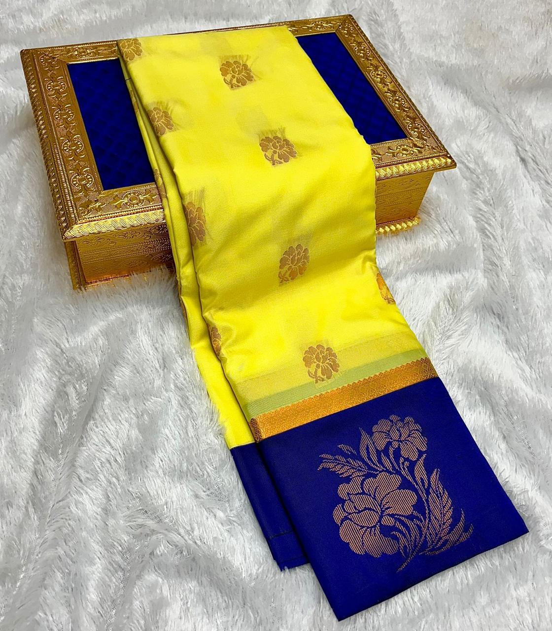 Semi Silk Embossed Sarees